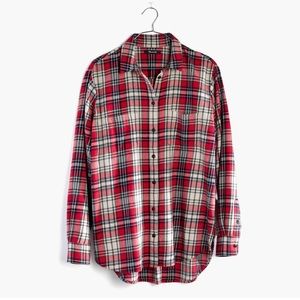 Madewell Plain Flannel Oversized Carl Shirt